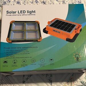 Orange Solar LED Light